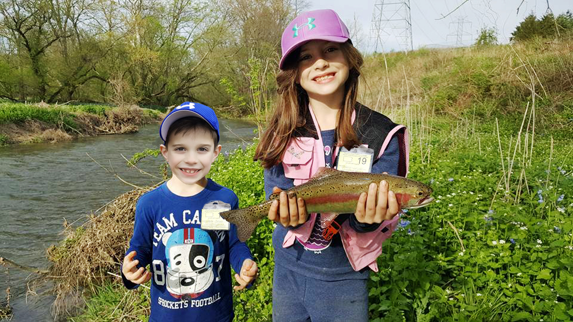 Youth Only Trout Area stocked by Hopewell Fish and Game