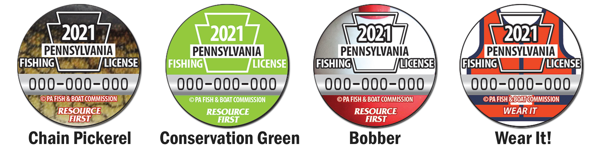 VOTE NOW FOR THE 2021 PENNSYLVANIA FISHING LICENSE BUTTON DESIGN!